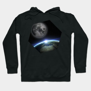 Earth and moon Hoodie